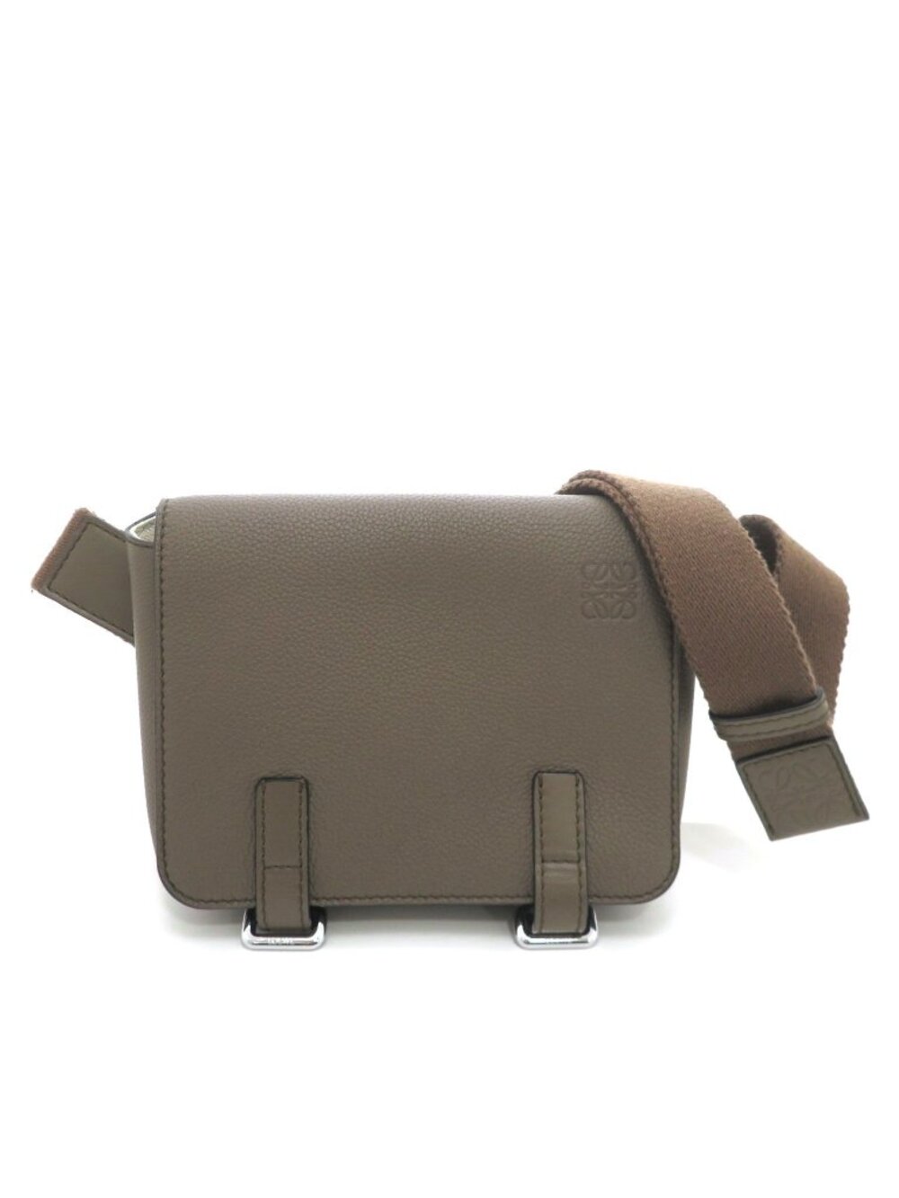 Loewe Military Bum Bag Leather Khaki